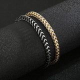 Men's Stainless Steel Whip Chain Bracelet Biker Jewelry