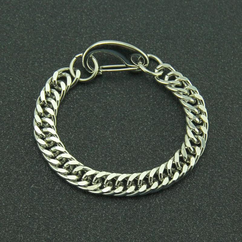 Cuban Steel Bicycle Chain Bracelet for Motorcycle Party Men Women Biker