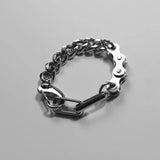 Cuban Steel Bicycle Chain Bracelet for Motorcycle Party Men Women Biker
