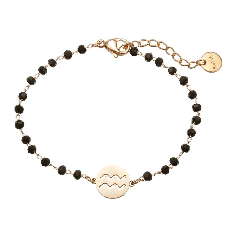 Zodiac Stainless Steel Chain Bracelet Set Plating Jewelry