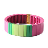 Multicolor Tila Tile Bracelet Elastic Vsco Charm Bracelet Women Gift