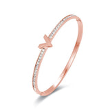 Crystal Bracelet Bangle V Rhinestone Arm Cuff Geometric Zircon