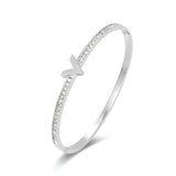 Crystal Bracelet Bangle V Rhinestone Arm Cuff Geometric Zircon