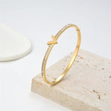Crystal Bracelet Bangle V Rhinestone Arm Cuff Geometric Zircon