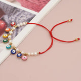 Go2boho Evil Eye Beaded Bracelet Fresh Water Pearl Friendship Bracelet