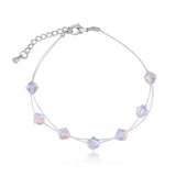 Austrian Element Crystal Thin Chain Bracelet - No Allergies