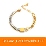 Stainless Steel CZ Bracelet Metal Chain Waterproof Jewelry