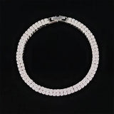 Cz Tennis Chain Bracelet Bangle Silver Women Gift Jewelry S5438