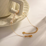 Spring Freshwater Pearl Bracelet for Women Summer Fine Stainless Steel Jewelry