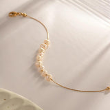 Spring Freshwater Pearl Bracelet for Women Summer Fine Stainless Steel Jewelry