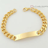 Gokadima Stainless Steel Chain ID Bracelet Jewelry