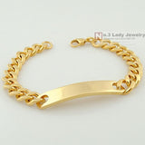 Gokadima Stainless Steel Chain ID Bracelet Jewelry