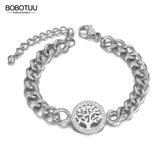 CZ Crystal Tree Charm Link Chain Bracelet Bohemia Beach Jewelry