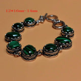 Ethnic Bohemian Malachite Beach Boho Adjustable Bracelets