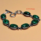 Ethnic Bohemian Malachite Beach Boho Adjustable Bracelets