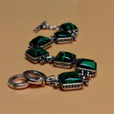 Ethnic Bohemian Malachite Beach Boho Adjustable Bracelets