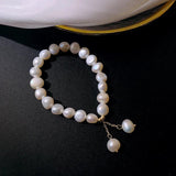 High Baroque Freshwater Pearl Bracelet Women Charm Bracelet