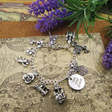 Charm Inspired Charm Bracelet 17+5cm Silver Plated Gift
