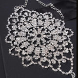 Stonefans Rhinestone Flower Wrist Bracelet for Women
