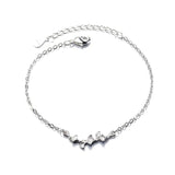 Silver Bracelet for Women Girl Gift Forest Ginkgo Biloba Maple Leaves Jewelry