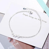 Silver Bracelet for Women Girl Gift Forest Ginkgo Biloba Maple Leaves Jewelry