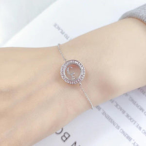 Arabic Letters Glass Round Ring Women's Bracelet Arabian Style