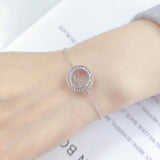 Arabic Letters Glass Round Ring Women's Bracelet Arabian Style