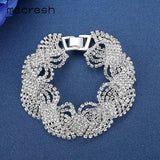 Mecresh Crystal Bracelets Gold Twist Wedding Jewelry
