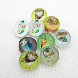 20pcs Mix Animals Owl Snap Buttons 18mm DIY Jewelry Bracelet&Bangles Charms