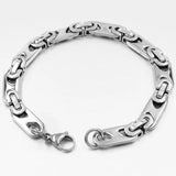 Vintage Stainless Steel Chain Man Bracelet 8mm Men Jewelry WB337