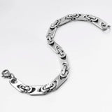 Vintage Stainless Steel Chain Man Bracelet 8mm Men Jewelry WB337
