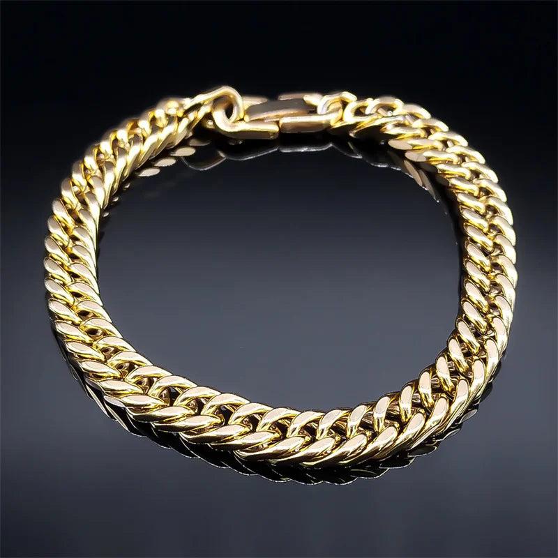 Cuban Link Chain Bracelet for Men Women Unisex Bangle
