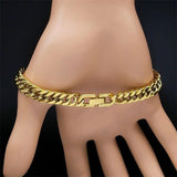 Cuban Link Chain Bracelet for Men Women Unisex Bangle