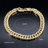 Cuban Link Chain Bracelet for Men Women Unisex Bangle