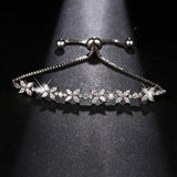 Zircon Flower Bracelet for Women Party