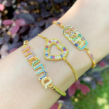 B469 Mama Mom Mother Charm Bracelet Link Chain Bracelet