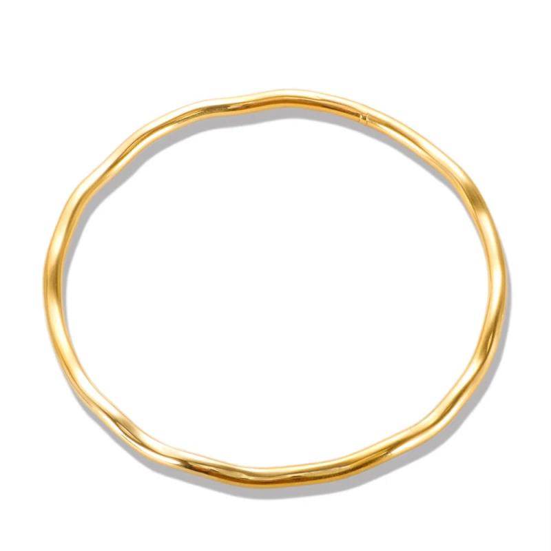 Stainless Steel Bangle Cuff Bracelet for Women Plated Jewelry