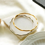 Stainless Steel Bangle Cuff Bracelet for Women Plated Jewelry