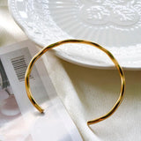 Stainless Steel Bangle Cuff Bracelet for Women Plated Jewelry
