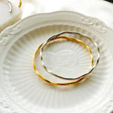 Stainless Steel Bangle Cuff Bracelet for Women Plated Jewelry