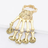 Nightclub Gothic Punk Skull Finger Bracelets For Women