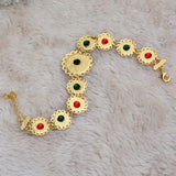 Money Coin Bracelet Islamic Muslim Arab Coins Bracelet Women Men Stone