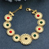 Money Coin Bracelet Islamic Muslim Arab Coins Bracelet Women Men Stone