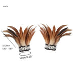 Feather Wrist Cuffs Bracelets Arm Warmer for Party