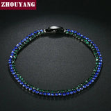 Multicolor CZ Crystal Tennis Bracelet for Women