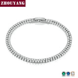 Multicolor CZ Crystal Tennis Bracelet for Women