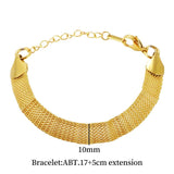 316L Stainless Steel Mesh Link Bracelet for Women Men Classic Hand Chain