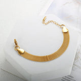 316L Stainless Steel Mesh Link Bracelet for Women Men Classic Hand Chain