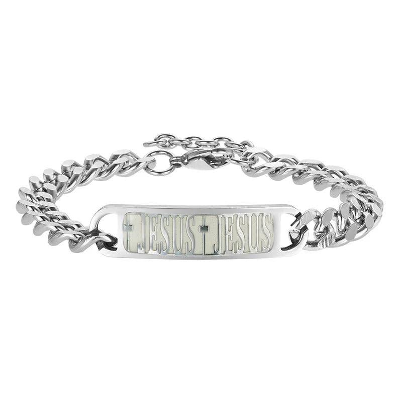 Glowing Pop Punk Bangle Luminous Skull/Dragon Steel Bracelet