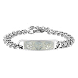 Glowing Pop Punk Bangle Luminous Skull/Dragon Steel Bracelet